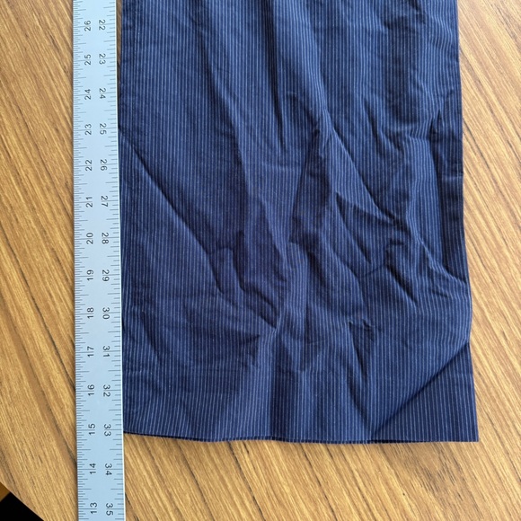 NWT Modern Amusement Pinstripe Slacks Navy 36x33 Men’s Cotton - Picture 3 of 8